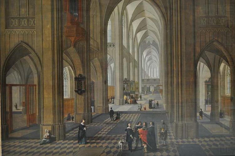 View of the interior of a church, Pieter Neefs